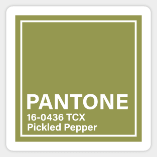Pantone 16-0436 TCX Pickled Pepper,green Sticker